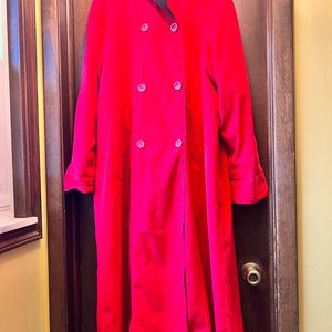 Jones New York, XL long red coat